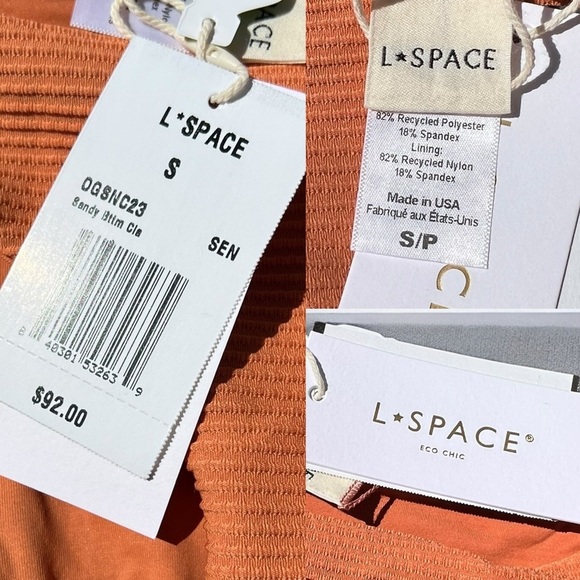 🌻NEW w.tag L*Space Eco Ribbed Nikita Top Sandy Bottom Size Small | $222 Retail - Picture 11 of 15